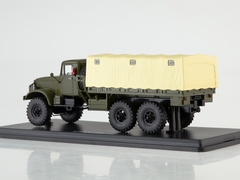 KRAZ-214 flatbed truck with awning khaki-beige 1:43 Start Scale Models (SSM)