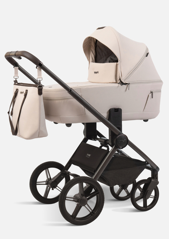 Peppy Коляска детская Monaco thermo 2 в 1 Mocca (кофе), рама серо-коричневая
