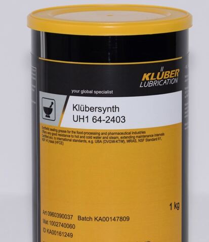 KLUBER Klubersynth UH 1 64-2403 - смазка для пищевой и фармацевтической промышленности - 1 кг