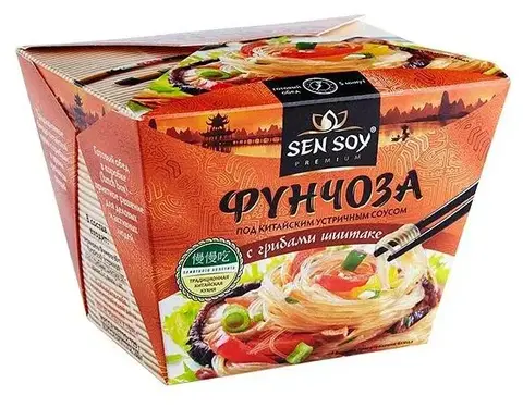 Вермишель Фунчоза Сенсой под китайским соусом 125г, шт