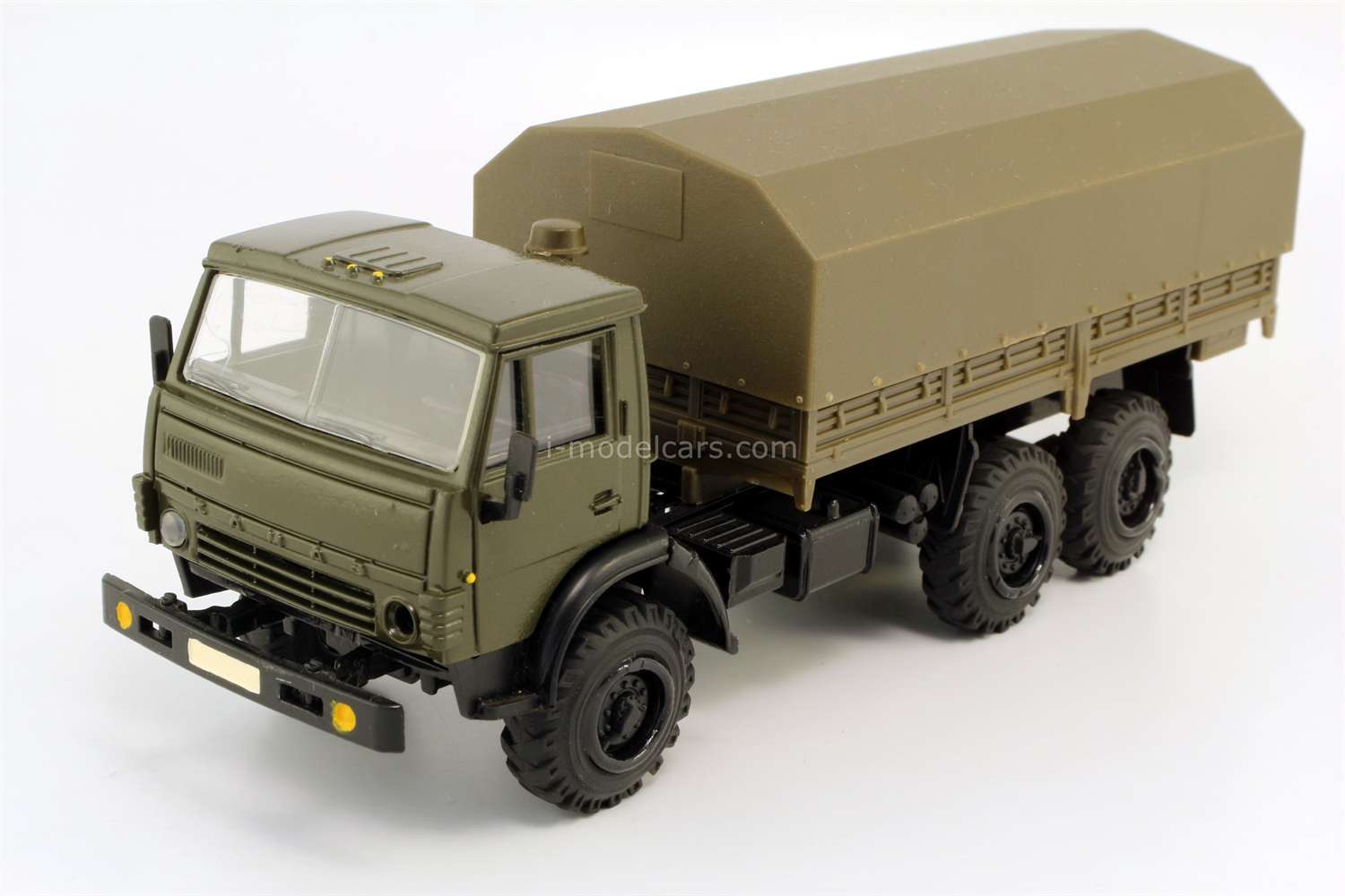 KAMAZ-4310 flatbed truck with awning khaki Elecon 1:43 used