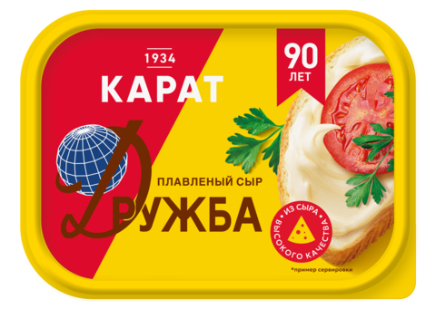 Сыр плавленый Карат Дружба 45% 200г, шт