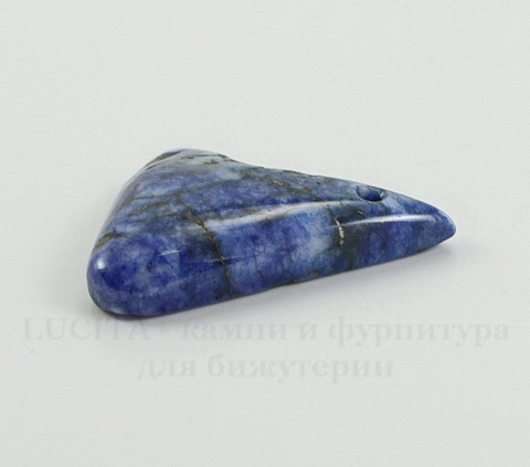 Подвеска Ляпис Лазурит (прессов., тониров) (цвет - темно-синий) 31,9х27,3х7,1 мм №22