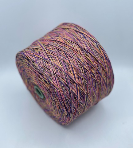 Авторская смотка (пр.Италия) 293м/100гр, Шерсть/Меринос/Полиамид/Вискоза/Кашемир/Полиэстер/Люрекс/Металлик, цвет-Бразильский карнавал, арт.36496