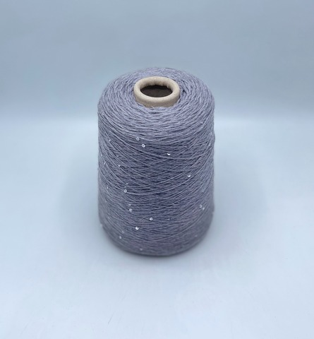 Suedwoolle, Victoria paillettes, 420м/100гр. 97% Меринос,3% Полиэстер(пайетка) , цвет-Серый меланж(349), 37051