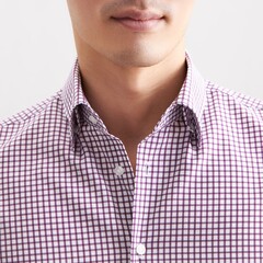 Сорочка мужская Seidensticker Slim Fit 01.845643-87 в бордовую клеточку