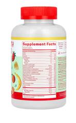 SmartyPants мультивитамины и клетчатка для детей, со вкусом лимона, апельсина и клубники с бананом, 120 жевательных таблеток