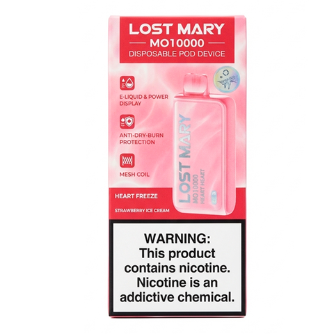 Lost Mary MO10000 ENG Strawberry ice cream - Клубничное мороженное