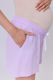 Шорты для беременных 16460 сиреневый