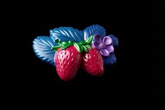 Силиконовый молд № 5005 Клубника на ветке