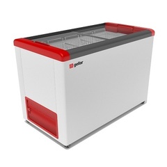 Морозильный ларь FROSTOR GELLAR FG 400 С ( 1210х600х850, 380л,4 корзины),  прямое стекло