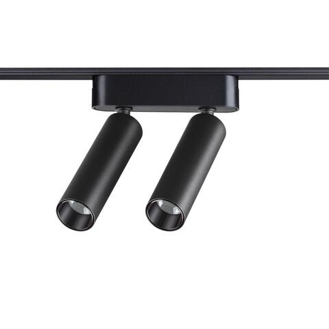 359086 SHINO NT23 000 черный Трековый светильник для низков. шинопровода IP20 LED 4000K 2*7W 48V 1260Лм SMAL