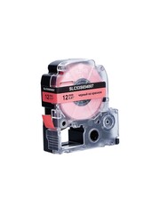 Кассета с лентой S'OK by Sakura Printing C53S654007 (LK-4RBP) для Epson  LW300, LW400, LW700, LW600P, LW1000P, K400, Z700, Z800, черный на красном, 12мм, 8м, пастельная