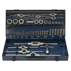 Набор метчиков и плашек M3 -M20 HSS-G 54пр H-Tools 245040HT