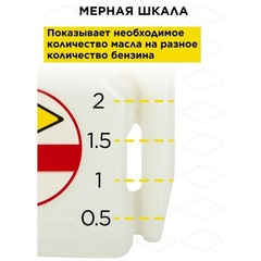 Канистра DDE для приготовления топливной смеси, 2 л, трубка для заливки (247-019)