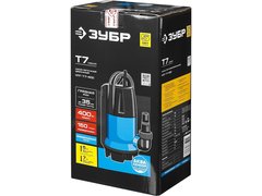 ЗУБР АкваСенсор 400 Вт, дренажный насос для грязной воды, Профессионал (НПГ-Т7-400)