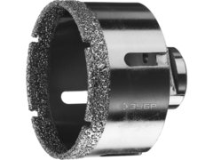 ЗУБР АВК, d 73 мм, (М14, 15 мм кромка), вакуумная алмазная коронка, Профессионал (29865-73)