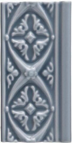 Adex Neri Relieve Bizantino Storm Blue 7.5x15