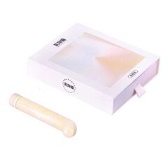 Желтый компактный вибратор из стекла Magic Cane - 12 см. - 