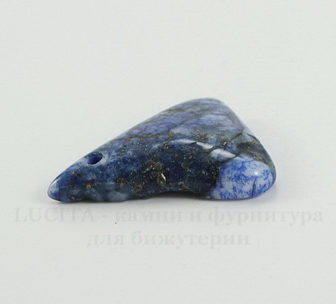 Подвеска Ляпис Лазурит (прессов., тониров) (цвет - темно-синий) 31,9х27,3х7,1 мм №22