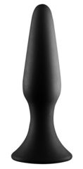 Черная анальная пробка METAL BALL BUTT PLUG - 15 см. - 