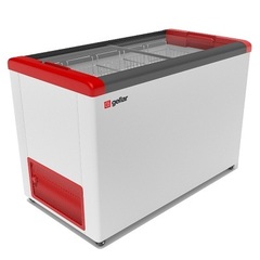 Морозильный ларь FROSTOR GELLAR  FG 500 С ( 1410х600х850, 450л,5 корзины),  прямое стекло