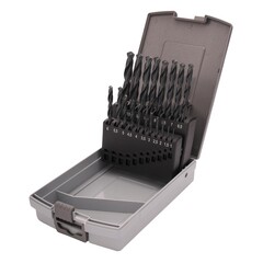 Набор сверл по металлу 1-10мм 19шт DIN338 HSS-R 118° (пл. кейс) Ruko 205212RO
