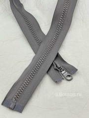 Молния тракторная темно-серая