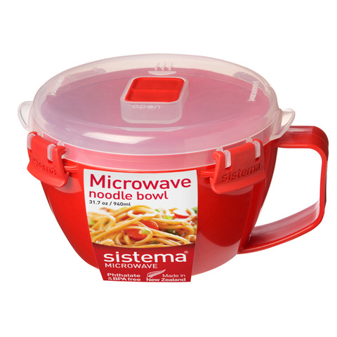 Кружка для лапши Microwave 940 мл, артикул 1109, производитель - Sistema