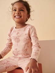 Лонгслив и легинсы в комплекте для девочки Next 168-477, Розовый