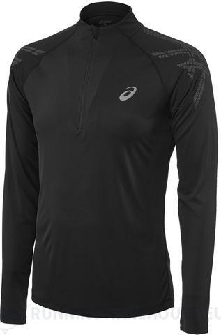 Рубашка беговая Asics Stripe 1/2 Zip Black мужская