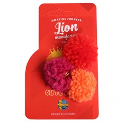 Игрушка для кошки Lion Помпон с бубенчиком 40 мм. 3 штуки в упаковке