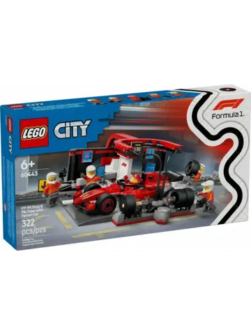 Конструктор Сity 60443 Formula 1, пит-стоп команды Ferrari