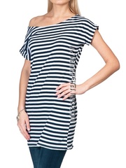 Морской стиль - Магазин тельняшек.ру 8-800-700-93-18Тельняшка-туника с обычной полосой в Магазине тельняшек