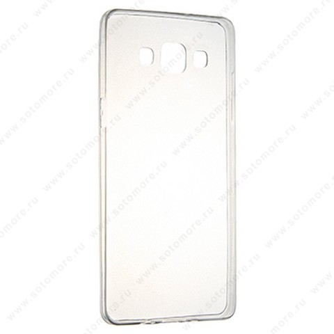 Накладка силиконовая ультра-тонкая для Samsung Galaxy A5 A500 2015 черная (прозрачная)