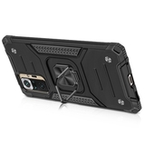 Противоударный чехол Strong Armour Case с кольцом для Xiaomi Redmi Note 10 Pro (Global версия) (Черный)