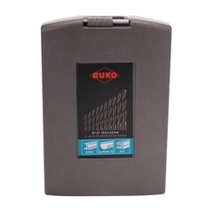 Набор сверл по металлу 1-10мм 19шт DIN338 HSS-R 118° (пл. кейс) Ruko 205212RO