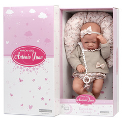 Munecas Antonio Juan Кукла младенец Оли в бежевом, 40 см, м/н (33116)
