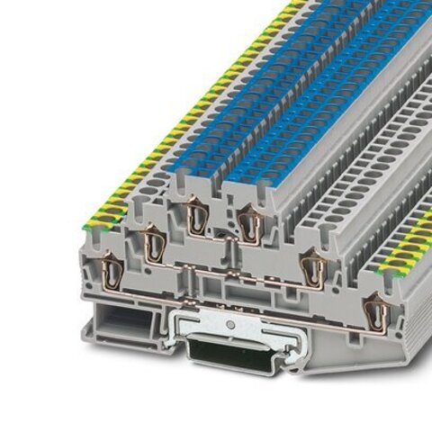 ST 2,5-PE/L/N-Заземляющий клеммный модуль с пружинными зажимами