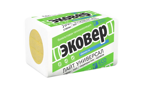 Эковер Лайт Универсал 28 кг/м3 1000х600х50 8 шт