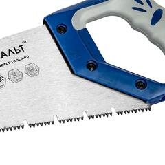 Ножовка по дереву КОБАЛЬТ 400 мм, шаг 3,5 мм / 7 TPI, закаленный зуб, 3D-заточка, перемен. профиль, 2-х комп. рукоятка (792-964)