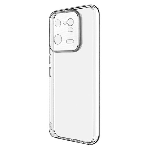 Силиконовый чехол TPU Clear case с защитой камеры (толщина 2.0 мм) для Xiaomi 13 (Прозрачный)