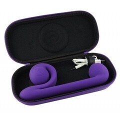 Вибромассажер для двойной стимуляции Snail Vibe фиолетовый