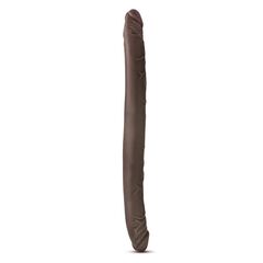 Коричневый двусторонний фаллоимитатор Chocolate 16-Inch Long Dildo - 41,5 см. - 