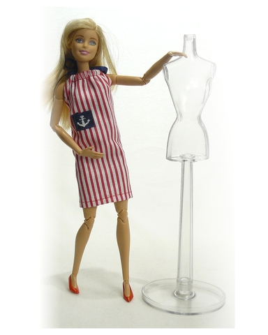 Два хлопковых платья - На кукле. Одежда для кукол, пупсов и мягких игрушек.