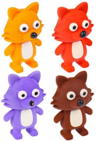 Ластик фигурный ЛИСЕНОК АССОРТИ