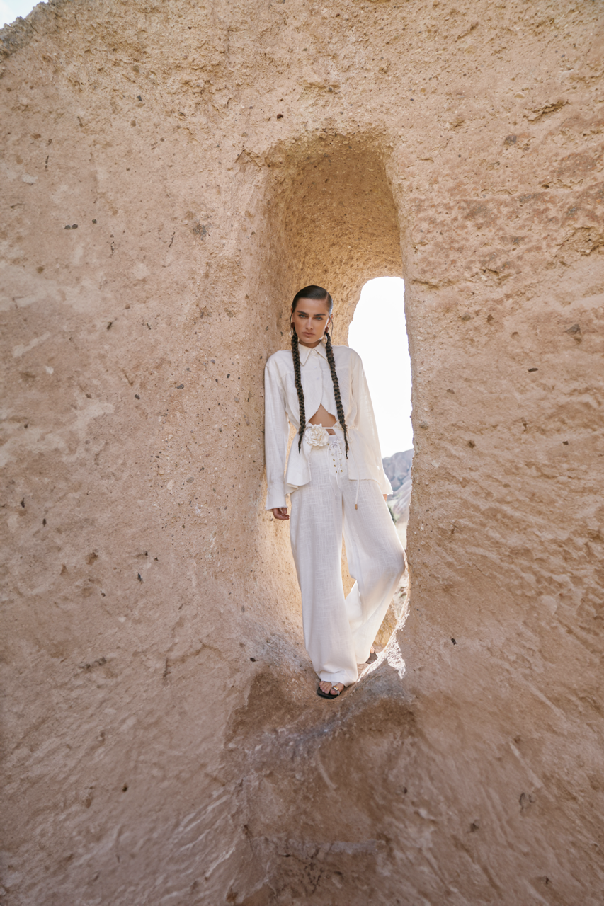 Брюки изо льна