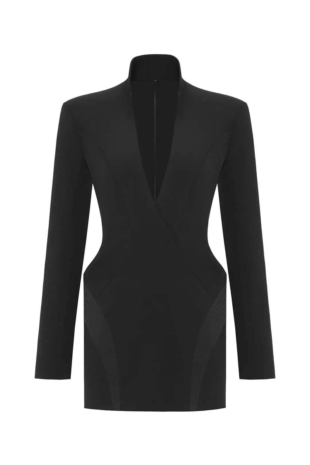 Платье-смокинг черное