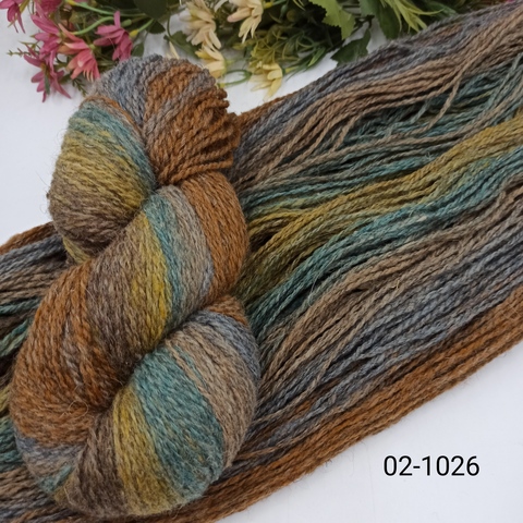 Дундага 6/2 шерсть секционного окрашивания 02-1026