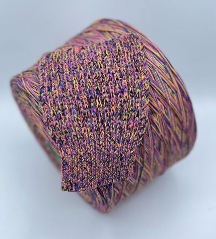 Авторская смотка (пр.Италия) 293м/100гр, Шерсть/Меринос/Полиамид/Вискоза/Кашемир/Полиэстер/Люрекс/Металлик, цвет-Бразильский карнавал, арт.36496